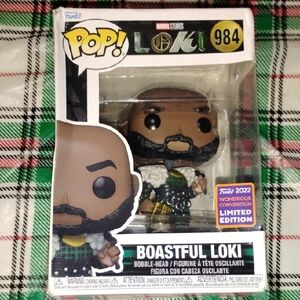Funko Pop! Boastful Loki with Green and Black Outfit